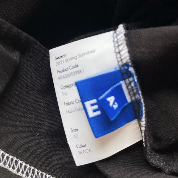 ADER ERROR TAPE T-SHIRT Black Sz A2 - Picture 10 of 10